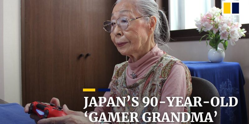 90-year-old Japanese grandma flexes fingers for video gaming