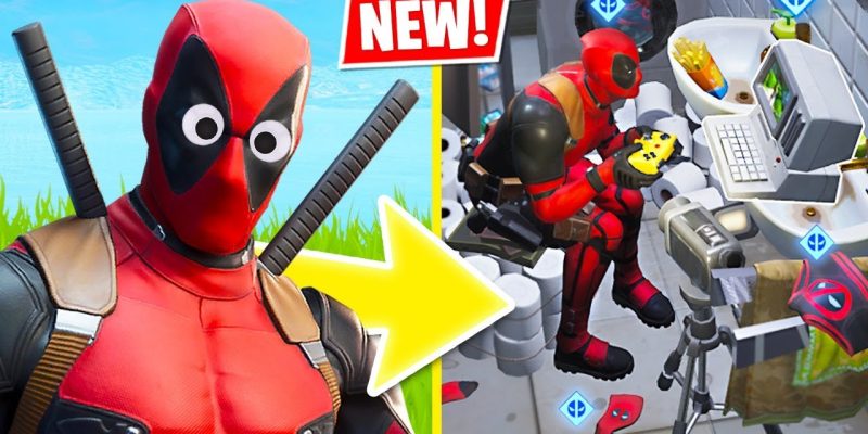 New DEADPOOL SKIN Challenges!! (Fortnite Battle Royale)