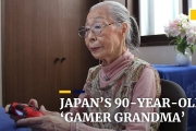 90-year-old Japanese grandma flexes fingers for video gaming