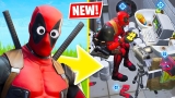 New DEADPOOL SKIN Challenges!! (Fortnite Battle Royale)