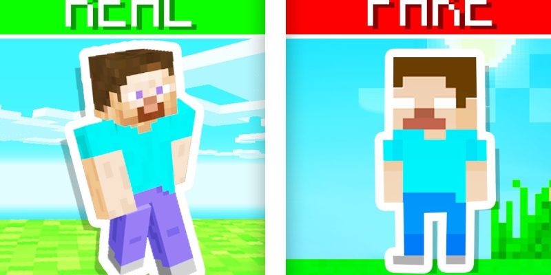 Playing FAKE Minecraft Games..